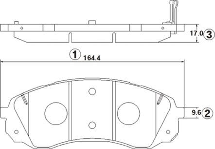 CTR GK1385 - Тормозные колодки, дисковые, комплект autospares.lv