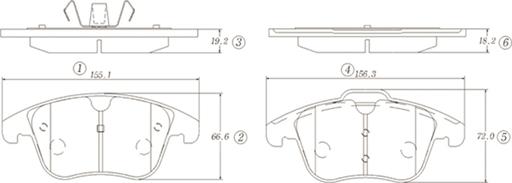 CTR GK1335 - Тормозные колодки, дисковые, комплект autospares.lv