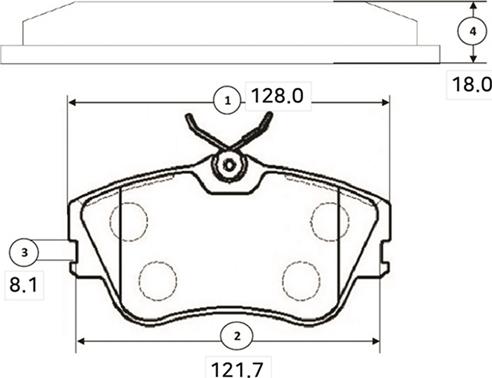 CTR GK1245 - Тормозные колодки, дисковые, комплект autospares.lv