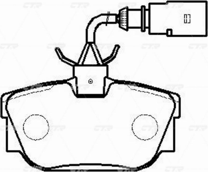 CTR GK1247 - Тормозные колодки, дисковые, комплект autospares.lv