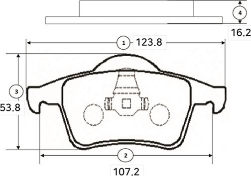 CTR GK1221 - Тормозные колодки, дисковые, комплект autospares.lv