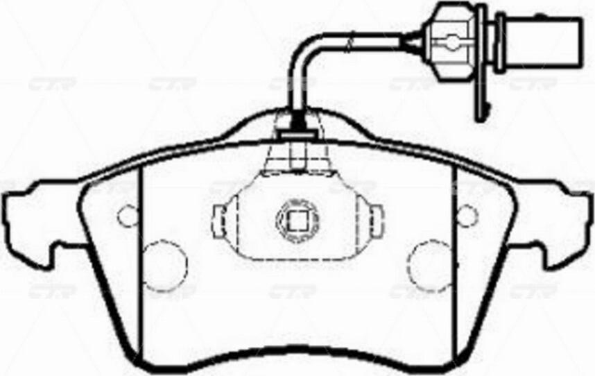 CTR GK1279 - Тормозные колодки, дисковые, комплект autospares.lv