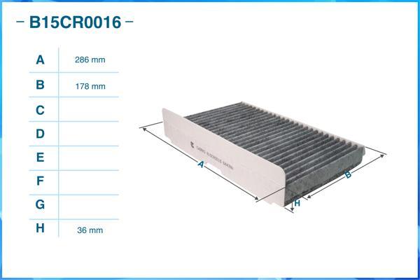 Cworks B15CR0016 - Фильтр воздуха в салоне autospares.lv