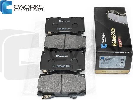 Cworks C110180086 - Тормозные колодки, дисковые, комплект autospares.lv