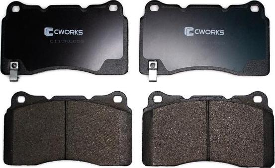 Cworks C11CR0059 - Тормозные колодки, дисковые, комплект autospares.lv