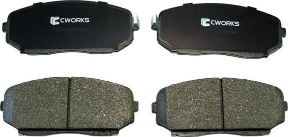 Cworks C11CR0050 - Тормозные колодки, дисковые, комплект autospares.lv