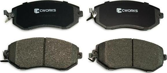 Cworks C11CR0078 - Тормозные колодки, дисковые, комплект autospares.lv