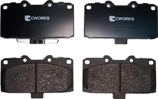 Cworks C11CR0077 - Тормозные колодки, дисковые, комплект autospares.lv