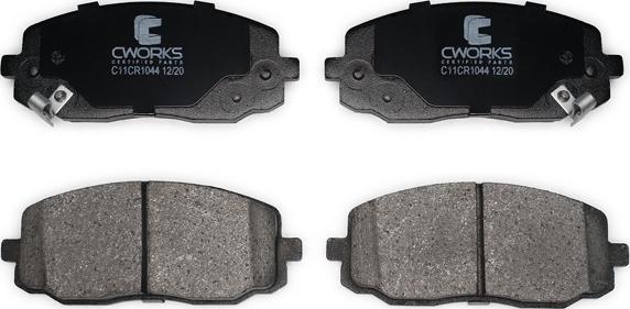 Cworks C11CR1044 - Тормозные колодки, дисковые, комплект autospares.lv