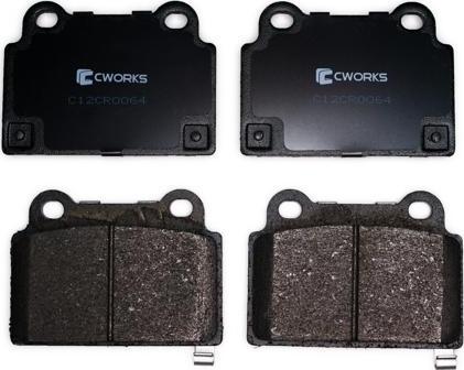 Cworks C12CR0064 - Тормозные колодки, дисковые, комплект autospares.lv