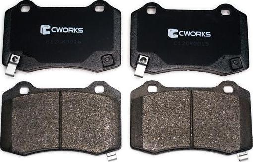 Cworks C12CR0015 - Тормозные колодки, дисковые, комплект autospares.lv