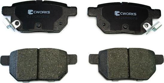 Cworks C12CR0079 - Тормозные колодки, дисковые, комплект autospares.lv