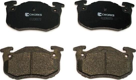 Cworks C12CR0073 - Тормозные колодки, дисковые, комплект autospares.lv
