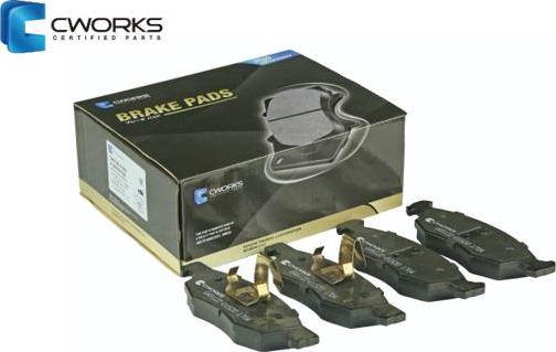 Cworks G4512Z01520 - Тормозные колодки, дисковые, комплект autospares.lv