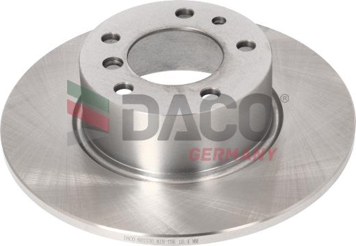 DACO Germany 601530 - Тормозной диск autospares.lv