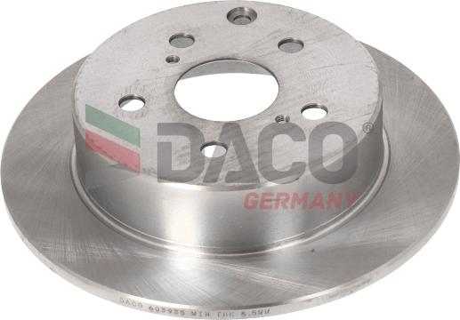 DACO Germany 603935 - Тормозной диск autospares.lv