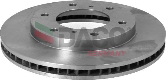 DACO Germany 602524 - Тормозной диск autospares.lv