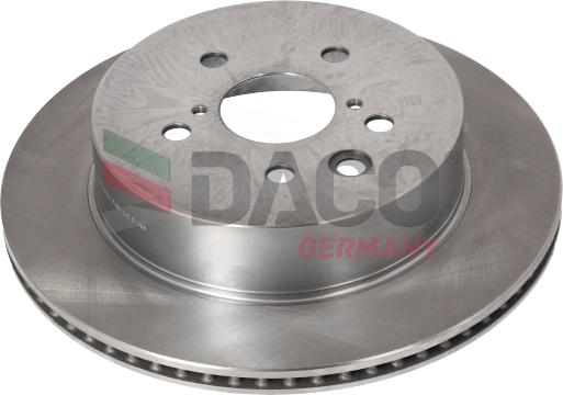 DACO Germany 602102 - Тормозной диск autospares.lv