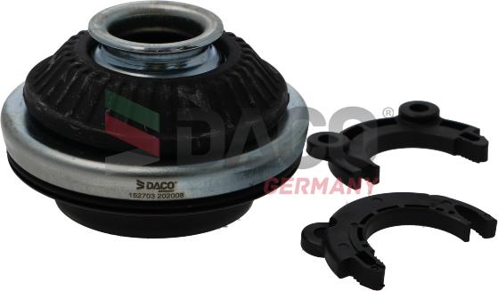 DACO Germany 152703 - Опора стойки амортизатора, подушка autospares.lv