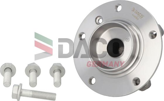 DACO Germany 110302 - Подшипник ступицы колеса, комплект autospares.lv