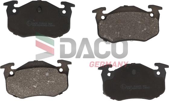 DACO Germany 329955 - Тормозные колодки, дисковые, комплект autospares.lv