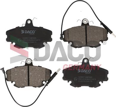 DACO Germany 329957 - Тормозные колодки, дисковые, комплект autospares.lv