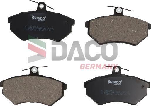 DACO Germany 329968 - Тормозные колодки, дисковые, комплект autospares.lv