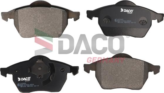 DACO Germany 329985 - Тормозные колодки, дисковые, комплект autospares.lv