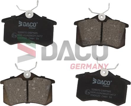 DACO Germany 329970 - Тормозные колодки, дисковые, комплект autospares.lv