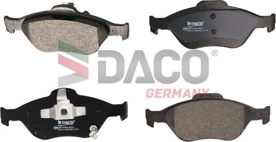 DACO Germany 324574 - Тормозные колодки, дисковые, комплект autospares.lv