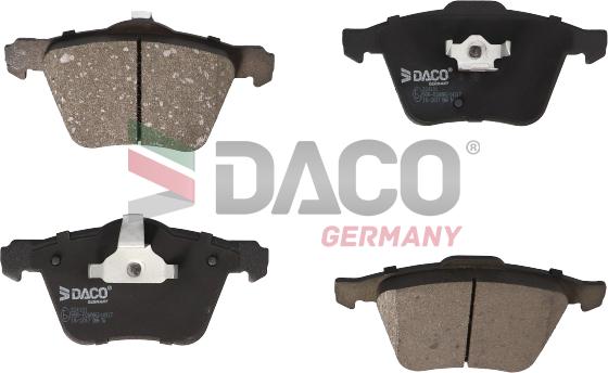 DACO Germany 324101 - Тормозные колодки, дисковые, комплект autospares.lv