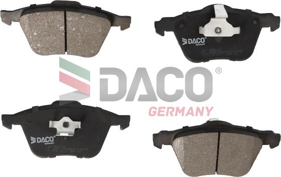 DACO Germany 324112 - Тормозные колодки, дисковые, комплект autospares.lv