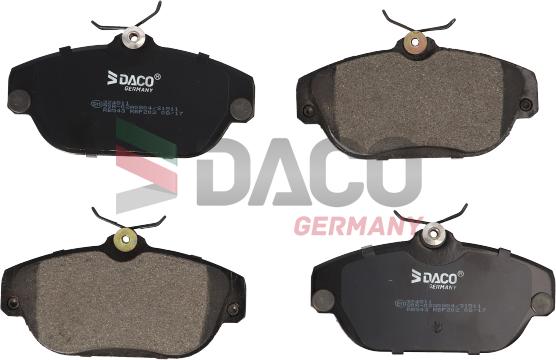 DACO Germany 324811 - Тормозные колодки, дисковые, комплект autospares.lv