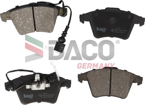 DACO Germany 324210 - Тормозные колодки, дисковые, комплект autospares.lv