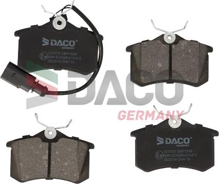 DACO Germany 324755 - Тормозные колодки, дисковые, комплект autospares.lv