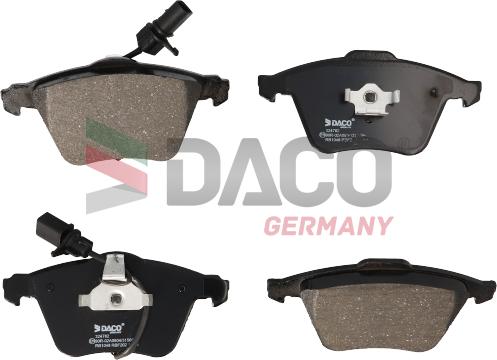 DACO Germany 324782 - Тормозные колодки, дисковые, комплект autospares.lv