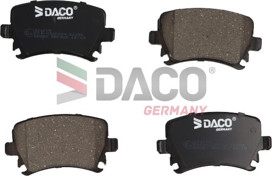 DACO Germany 324775 - Тормозные колодки, дисковые, комплект autospares.lv