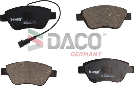 DACO Germany 320903 - Тормозные колодки, дисковые, комплект autospares.lv