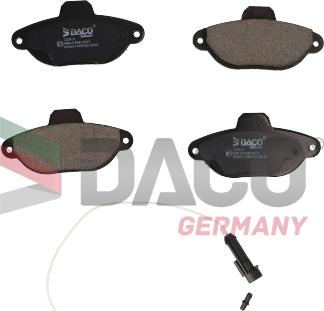 DACO Germany 320913 - Тормозные колодки, дисковые, комплект autospares.lv