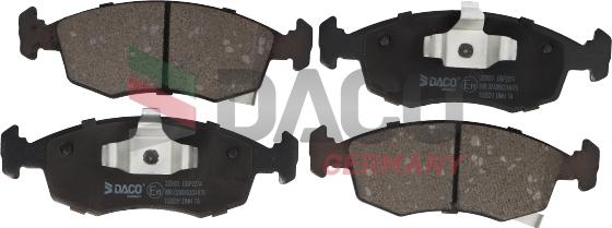 DACO Germany 320923 - Тормозные колодки, дисковые, комплект autospares.lv
