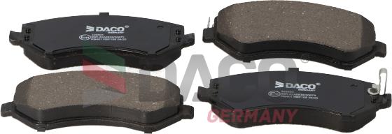 DACO Germany 320503 - Тормозные колодки, дисковые, комплект autospares.lv