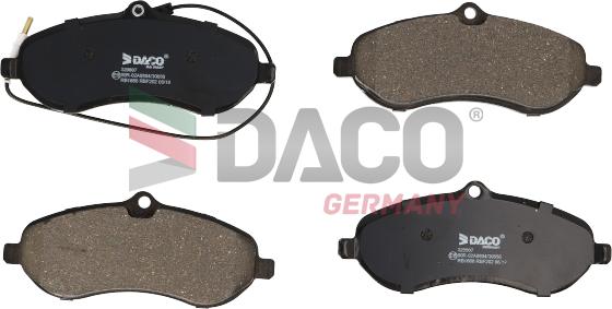 DACO Germany 320607 - Тормозные колодки, дисковые, комплект autospares.lv