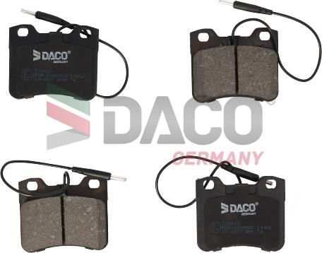 DACO Germany 320610 - Тормозные колодки, дисковые, комплект autospares.lv