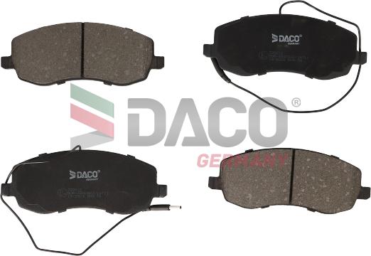 DACO Germany 320612 - Тормозные колодки, дисковые, комплект autospares.lv