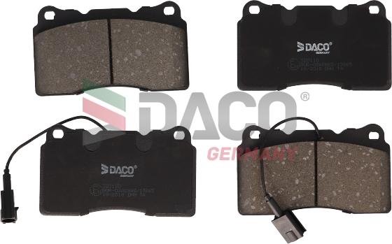 DACO Germany 320110 - Тормозные колодки, дисковые, комплект autospares.lv