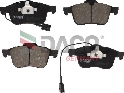 DACO Germany 320111 - Тормозные колодки, дисковые, комплект autospares.lv