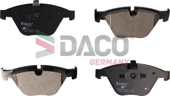 DACO Germany 320304 - Тормозные колодки, дисковые, комплект autospares.lv