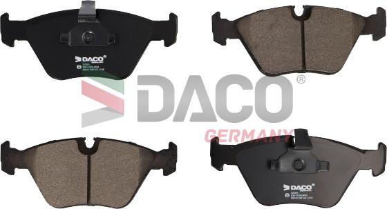 DACO Germany 320301 - Тормозные колодки, дисковые, комплект autospares.lv