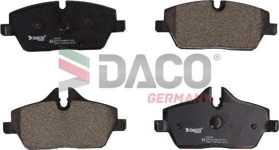 DACO Germany 320303 - Тормозные колодки, дисковые, комплект autospares.lv