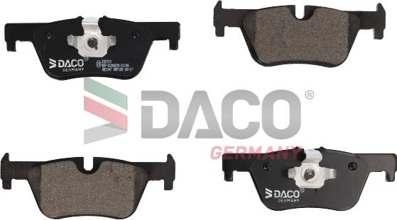 DACO Germany 320319 - Тормозные колодки, дисковые, комплект autospares.lv